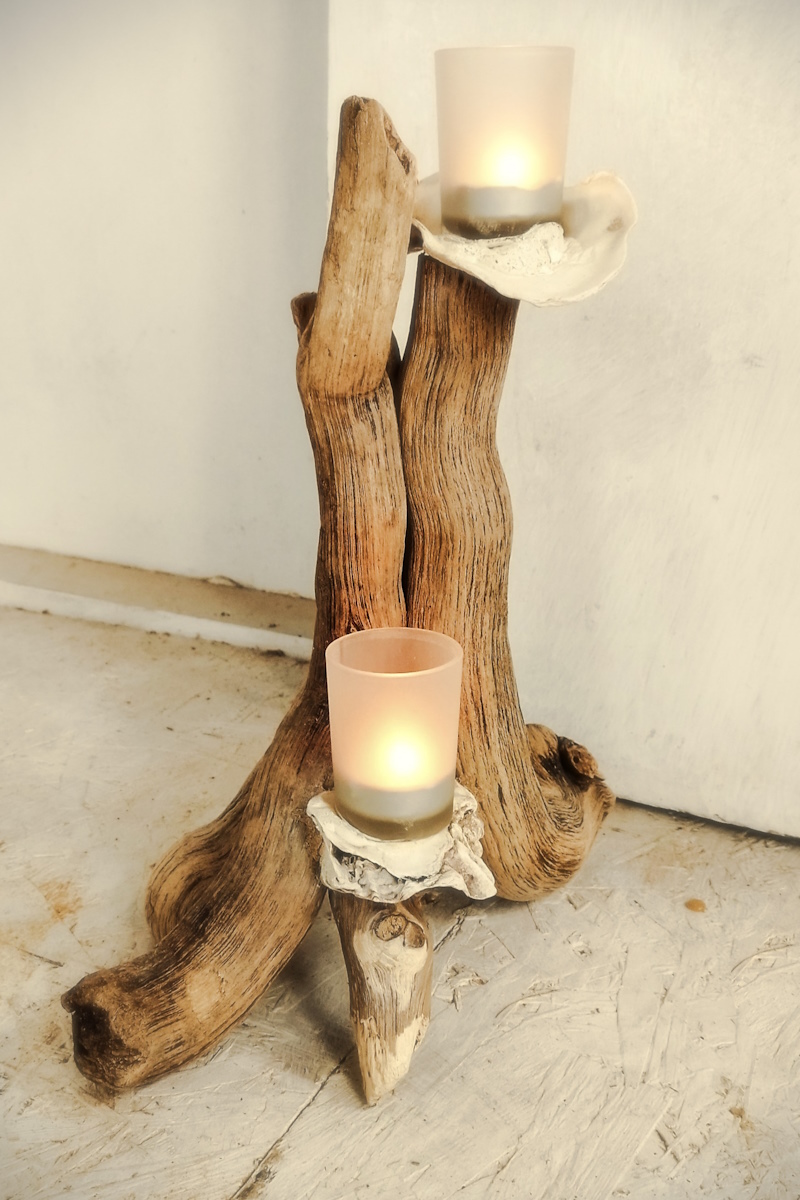 Driftwood Candle Holder 1